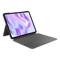 Logitech Combo Touch - Teclado e pasta de folio - com trackpad - retroiluminação - Apple Smart connector - QWERTY - Espanhol - grafite - para Apple 13-inch iPad Pro (M4)
