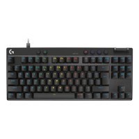 Logitech G PRO X RAPID - Teclado - TKL - luz traseira - USB - QWERTY - Padrão internacional americano - interruptor: Linear - preto