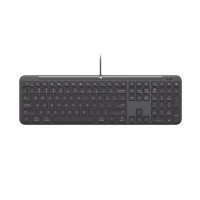 Logitech Signature Slim Wired K620 for Business - Teclado - full size - USB-C - QWERTY - Português