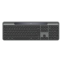 Logitech Signature Slim Solar+ K980 - Teclado - full size - sem fios - Bluetooth LE - QWERTY - Espanhol - interruptor: interruptores de tesoura - grafite