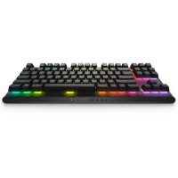 Alienware AW420K - Teclado - sem teclado numérico - retroiluminado - USB - interruptor: CHERRY MX Red - Dark Side of the Moon - retalho - caixa