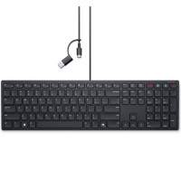 Dell Pro Silent Wired Collaboration Keyboard KB525C - Teclado - USB, USB-C - QWERTY - Português - preto - com 3 years NBD Advance Exchange