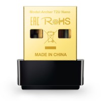 Adaptador USB Wireless | TP-LINK | Archer T2U Nano | AC600 433Mbps