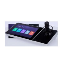 Teclado Hikvision IP - Interface dupla: directo ou rede - Tela TFT LCD 10.1" - Rede por IP com conector RJ45 - Joystick 4 axis - Captura de imagens no local por USB