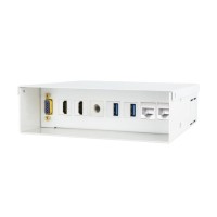 TechConnect TC-MMR2 | VGA+HDMI+Áudio+USB+RJ45 | Branca