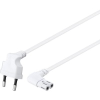 Cabo Alimentao Euro 90 para IEC C7 90, 1.80m, branco