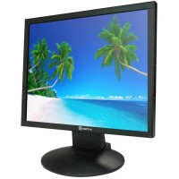 Monitor 19" - Resolução SXGA - Taxa de atualização 30 / 60 Hz - Contraste 1000:1 - Tempo de resposta 5 ms - BNC - CVBS