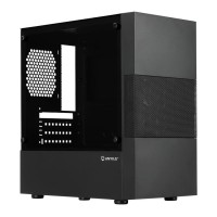 Caixa Micro ATX Unykach Aero C25 + Fonte 500W Preta