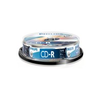 CD-R Philips | CR7D5NB | 80 Min | 700MB | 52x | Cakebox | 10 Un