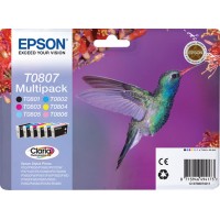 - Multipack 6 tinteiros Epson Claria T080140240340440540640 Stylus Photo R265285360RX560585685P50PX650700W710W720WD800FW810FW820FWD