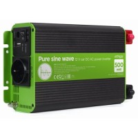 INVERSOR CORRIENTE DC-AC GEMBIRD COCHE DE ONDA SINUSOIDAL PURA DE 12 V 500 W