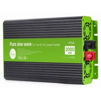 INVERSOR CORRIENTE DC-AC GEMBIRD COCHE DE ONDA SINUSOIDAL PURA DE 12 V 2000 W