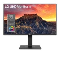 Monitor Profesional LG 27BQ65UB-B 27"/ 4K/ Multimedia/ Regulable en altura/ Negro