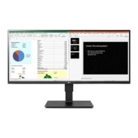 Monitor Profesional Ultrapanorámico LG 34BR65F-B 34"/ WFHD/ Multimedia/ Regulable en altura/ Negro