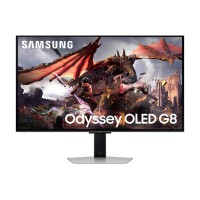 Monitor Gaming Samsung Odyssey OLED G8 S32DG802SU 32"/ 4K/ 0.03ms/ 240Hz/ OLED/ Multimedia/ Regulable en altura/ Gris