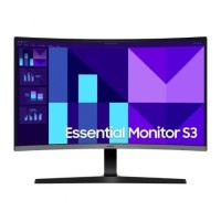 Monitor Profesional Curvo Samsung Essential S3 S39GD S27D392GAU 27"/ Full HD/ Negro y Plata
