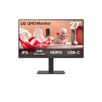 68,6cm/27" (2560x1440) LG 27BA65QB-B 16:9 IPS 5ms 100Hz HDMI DisplayPort USB-C USB VESA Speaker Black