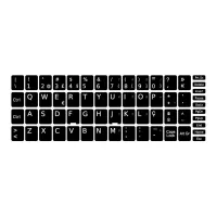 Autocolante Teclado PT Preto DELL 11x13 - ECOSTICKERTDELL