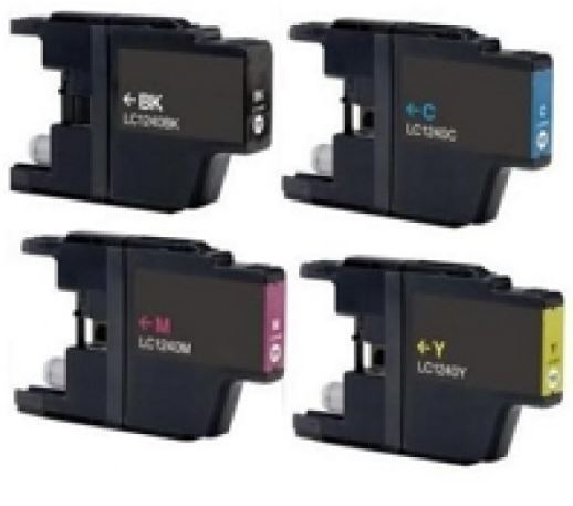Conjunto 4 Tinteiros Compatíveis Brother LC1220 / LC1240