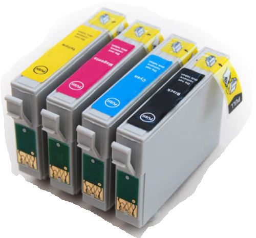 Conjunto 4 Tinteiros Compatíveis Epson T1291/2/3/4 (T1295)