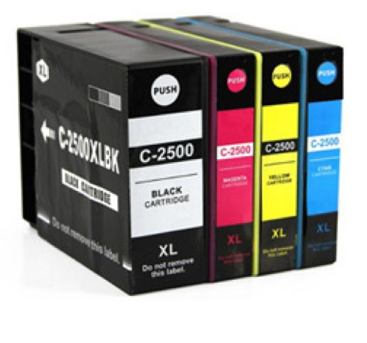 Conjunto 4 Tinteiros Canon Maxify Compatíveis PGI-2500 XL