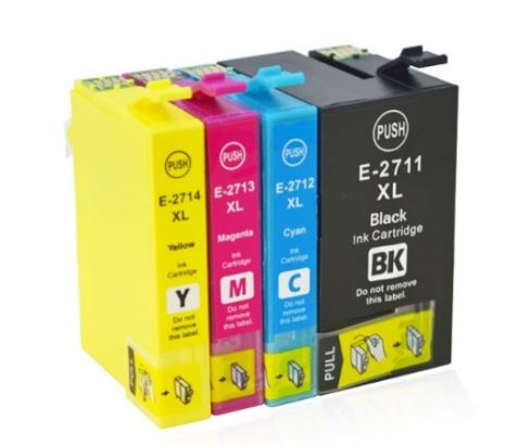 Conjunto 4 Tinteiros Compatíveis Epson 27XL - T2711/2/3/4