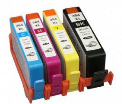 Conjunto 4 Tinteiros Compatíveis HP 364 XL