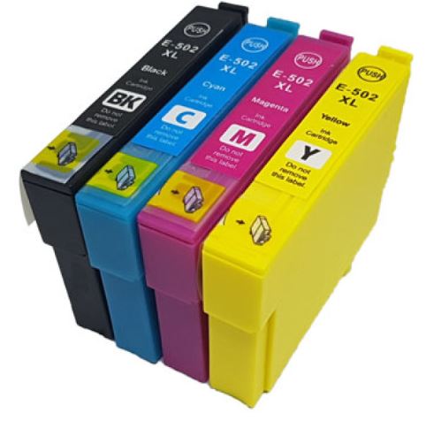 Conjunto 4 Tinteiros Epson 502 XL Compatíveis