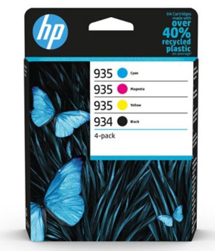 HP 934 / 935 Combo Pack 4 Tinteiros Originais 6ZC72AE