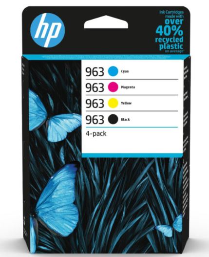 HP 963 Combo-Pack 4 Tinteiros Originais 6ZC70AE